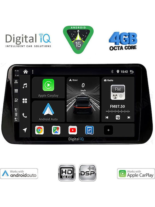 Digital IQ Car Audio System for Hyundai iX45 / Santa Fe 2021-2023 (Bluetooth/USB/WiFi/GPS/Apple CarPlay/Android Auto) with 10" Touch Screen