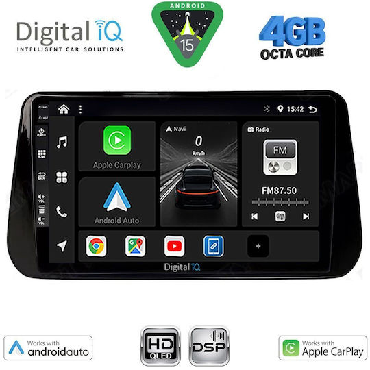 Digital IQ Ηχοσύστημα Αυτοκινήτου για Hyundai iX45 / Santa Fe 2021-2023 (Bluetooth/USB/WiFi/GPS/Apple-Carplay/Android-Auto) με Οθόνη Αφής 10"