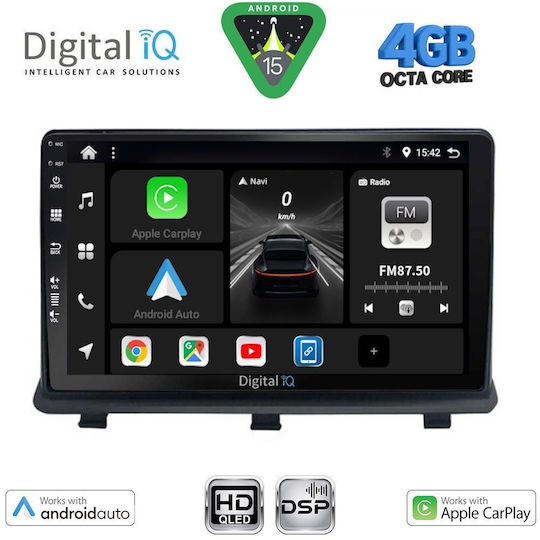 Digital IQ Ηχοσύστημα Αυτοκινήτου για Opel Antara 2006-2016 (Bluetooth/USB/WiFi/GPS/Apple-Carplay/Android-Auto) με Οθόνη Αφής 9"