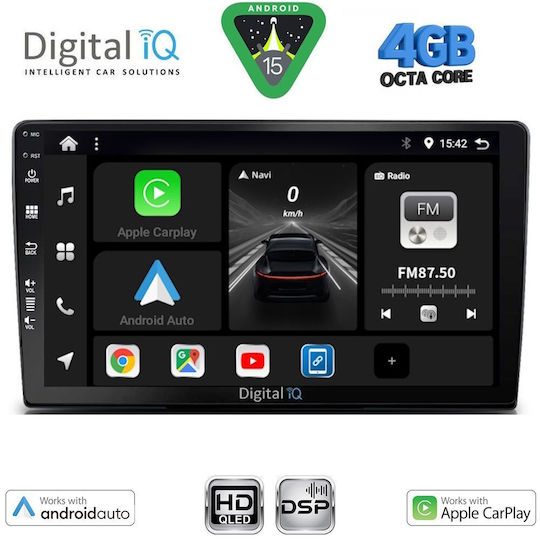 Digital IQ Ηχοσύστημα Αυτοκινήτου για Toyota Land Cruiser 1998-2003 (Bluetooth/USB/WiFi/GPS/Apple-Carplay/Android-Auto) με Οθόνη Αφής 9"