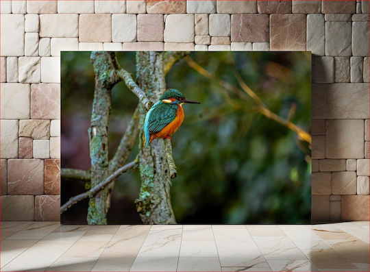 Панел Colorful Bird On Branch Многоцветна Птица На Клон 100x70