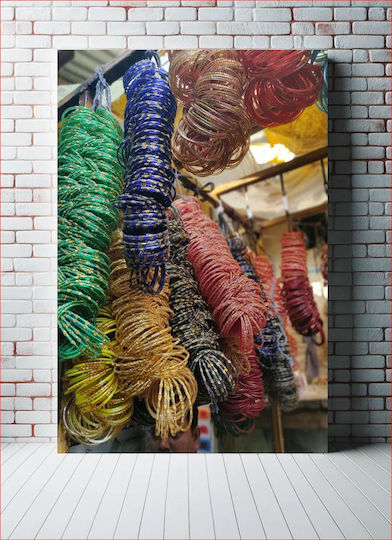 Панел Colorful Bangles Display Ендикация на Многоцветни Гривни 70x100