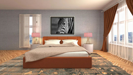 Panou Black White Zebra Asprómavră Zebrá 120x80