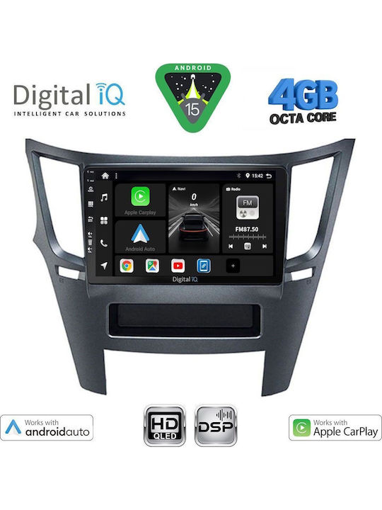 Digital IQ Car Audio System for Subaru Legacy / Outback 2009-2014 (Bluetooth/USB/WiFi/GPS/Apple CarPlay/Android Auto) with 9" Touch Screen