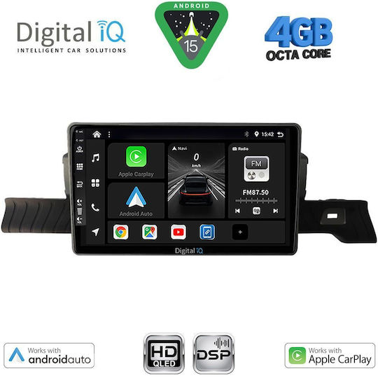 Digital IQ Car Audio System for Citroen C3 Bluetooth USB WiFi GPS Apple CarPlay Android Auto with 9" Touch Screen