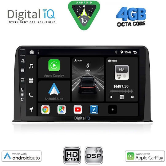 Digital IQ Ηχοσύστημα Αυτοκινήτου για Honda CR-V 2017-2023 (Bluetooth/USB/WiFi/GPS/Apple-Carplay/Android-Auto) με Οθόνη Αφής 10"