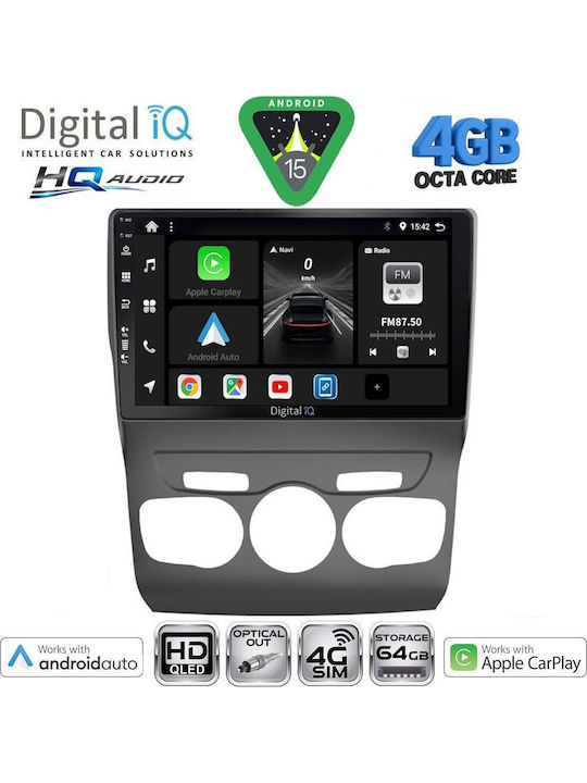 Digital IQ Car Audio System for Citroen C4 / DS4 2011-2018 (Bluetooth/USB/WiFi/GPS/Apple CarPlay/Android Auto) with 10" Touch Screen