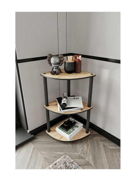 Corner Brown Bookcase 71x34x34cm