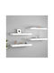 White Wall Shelves 4 Pieces 50x15x15cm
