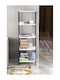 Bibliotecă Albă 150x30x150 cm