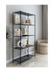 Beige Bookcase 50x24x150cm