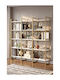 Bibliotecă Auriu 170x30x175 cm
