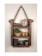 Brown Wall Shelf 42x11x64cm