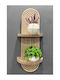Wall Shelf Brown 54x16x20cm