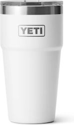 Yeti Rambler Stackable Glass 591ml Yeti White