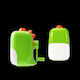 Deli Plastic Pencil Sharpener Green Barrel with Hand Crank