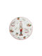 Zaros Ceramic Placemats Red 19.2x19.2cm 6 Pieces