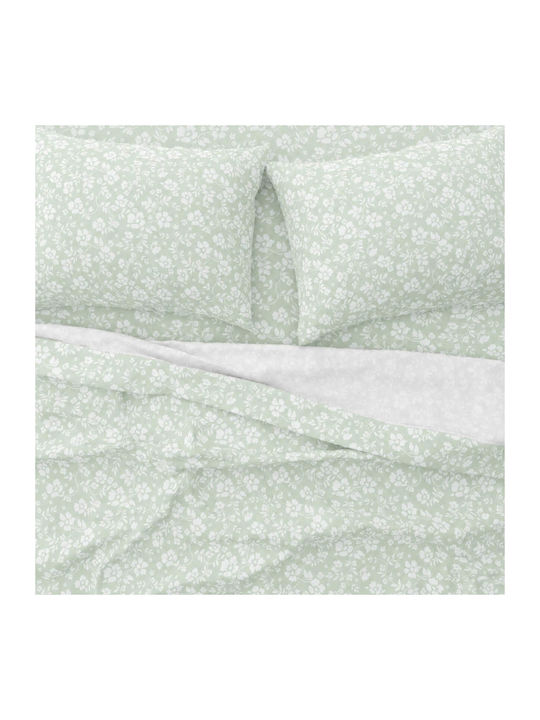 Astron Italy Emily Bed Sheets Set for Single Bed 175x260cm Olive 3 Pieces