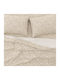 Astron Italy Emily Single Bed Sheets Set 175x260cm Beige 3 Pieces
