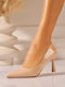Heels in Khaki Patent Leather