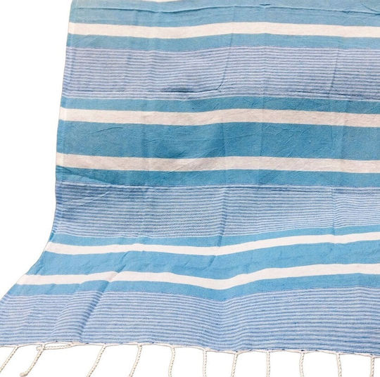 Summertiempo Cotton Light Blue Beach Towel 90x180cm