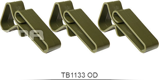 General Purpose Belt Clip Set 3 Pcs Fma Foliage Green