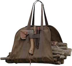 Grandwolf Heavy Duty Canvas Firewood Carrier Large Chaki