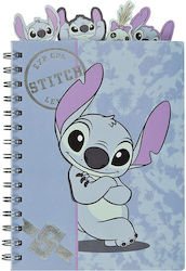 Gim Stitch Μπλοκ Σημειώσεων Σπιράλ Ριγέ A5 Gim Stitch Μπλοκ Σημειώσεων Σπιράλ Ριγέ A5