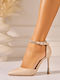 Heels With Low Beige Heel