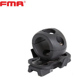 Lens Base Ring Helmet Single-Clamp Rail Adapter Fma Black