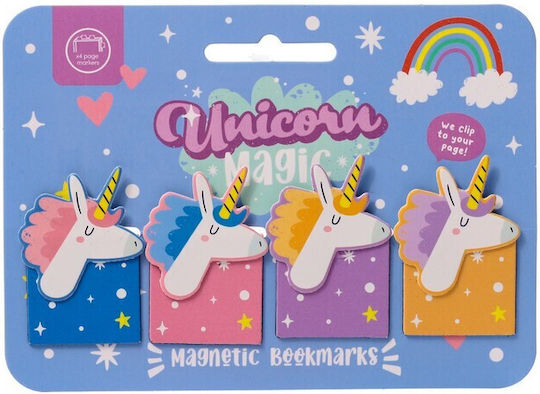 Puckator Magnetic Bookmarks Unicorn Magic 4 Pieces