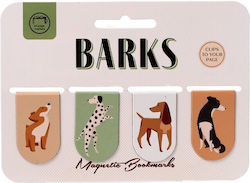 Puckator Μαγνητικοί Σελιδοδείκτες Barks Dog 4τμχ