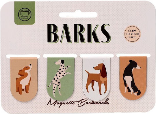 Puckator Μαγνητικοί Σελιδοδείκτες Barks Dog 4τμχ