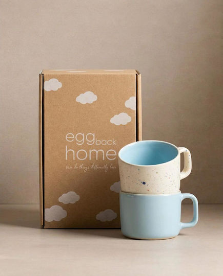 Κούπες Κεραμικές Egg Back Home Breeze Party In Out Duo Σετ 2 Τεμ Ø9 Cm H 8 Cm 240 Ml Κούπες Κεραμικές Egg Back Home Breeze Party In Out Duo Σετ 2 Τεμ Ø9 Cm H 8 Cm 240 Ml