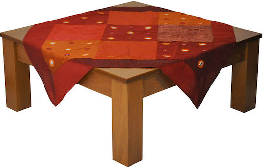 Burgundisches Tischtuch 100x100cm