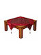 Burgundy-Gold Tablecloth 100x100cm