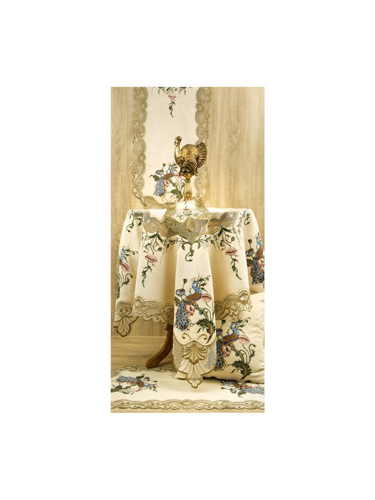 F&L F&L Ecru Tischdecke 40x119cm