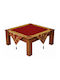Burgundy-Gold Tablecloth 100x100cm