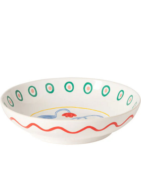 Costa Nova Summer Bliss Serving Plate Deep Ceramic with Diameter 25cm