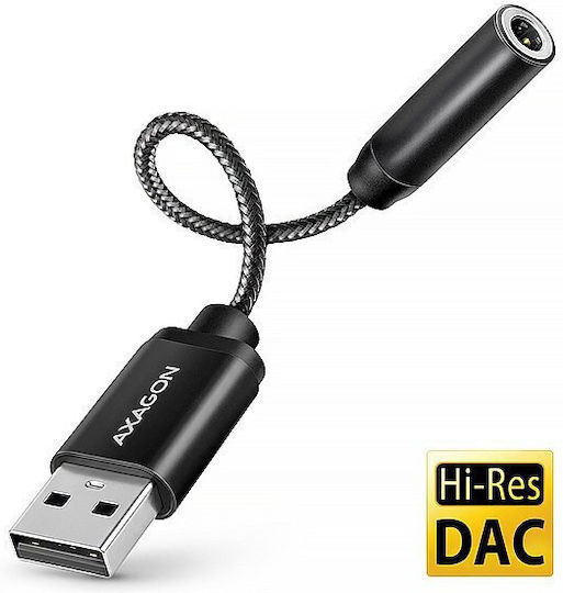 Axagon USB-A Male To 3.5mm Female Converter 1 Piece ADA-HA