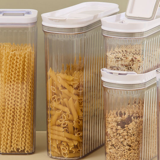 5Five Streaks General Use Vase with Airtight Plastic Transparent Lid 4400ml