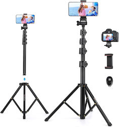 Victiv Telecomandă Pentru Trepied Compact Înălțime 172 Cm Rotire 360° Smartphone-uri Camere