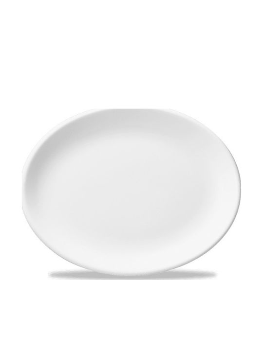 Churchill 1795 Oval Serving Platter Made of White Porcelain 28x20.5cm 6 Pieces