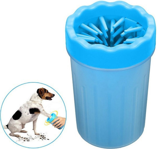 Reinigung der Füße Hund Container Blau 10cm Silikonfasern Oem