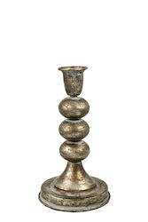 Zen Collection Metal Candle Holder in Silver Color 11.5x20x11.5cm Zen Collection Metal Candle Holder in Silver Color 11.5x20x11.5cm