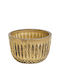 Zaros Set of Glass Candle Holders Suitable for Tealights in Gold Colour 8x8x5cm 6 Pieces