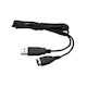 Controller-Kabel Schwarz Zum Aufladen Usb Nintendo DS NDS GBA Gameboy Advance SP 1 Meter