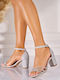 Damen Sandalen Silber