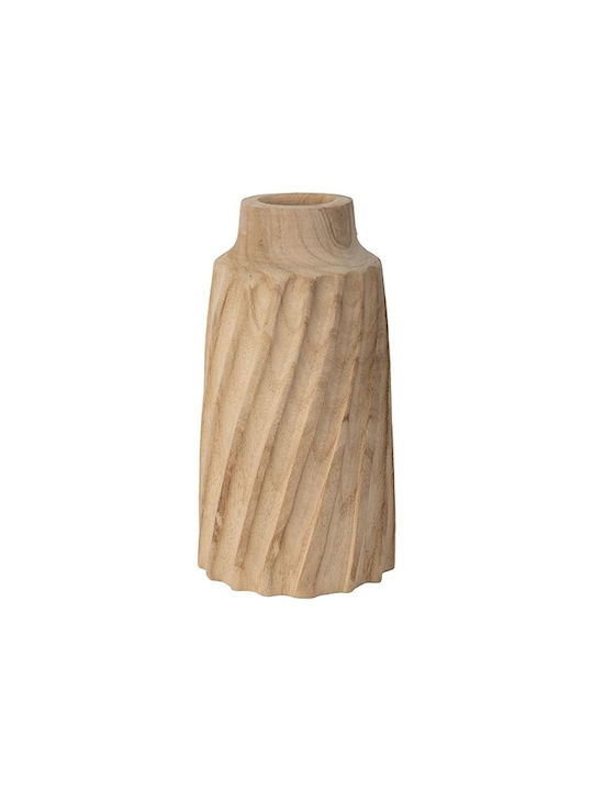 Hölzernes Vase Natürliche Beigen 15,5×15,5×28cm