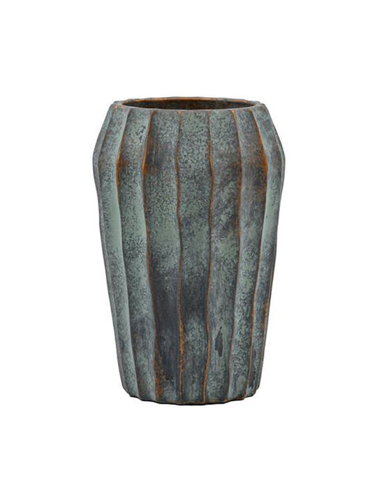 Vază 0053-126-003 15x24cm Antracit-Verde Din Beton